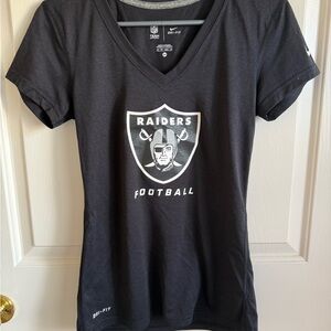 Nike Black Raiders V-Neck Tee